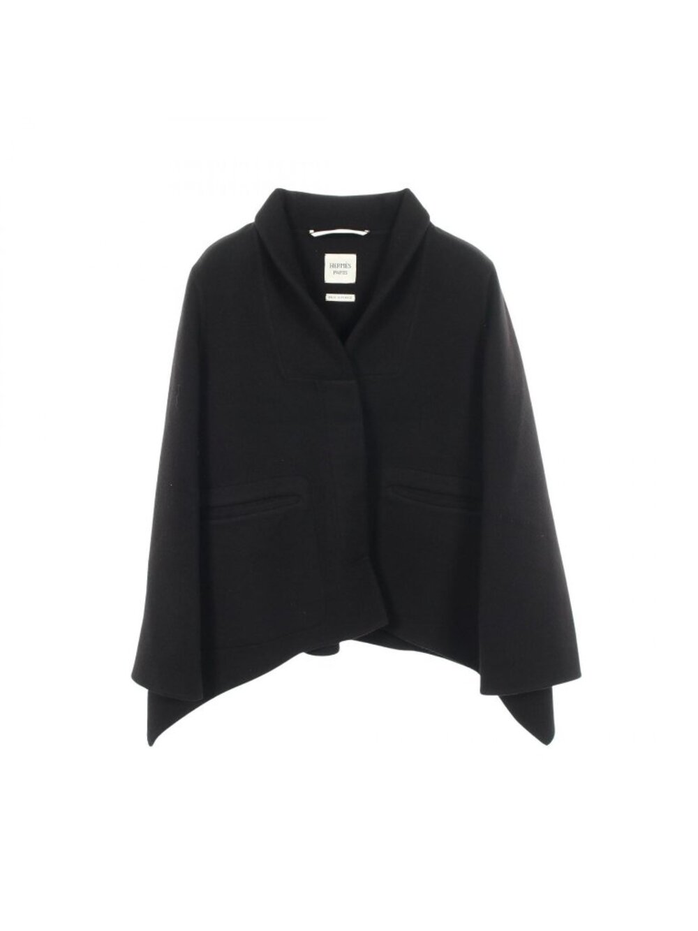 Hermes Cashmere Coat Black